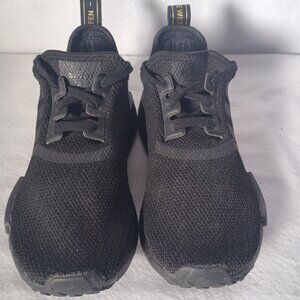 Adidas Originals NMD R1 Black Gold Metallic Women's Athletic Shoes FV1787 Size 6